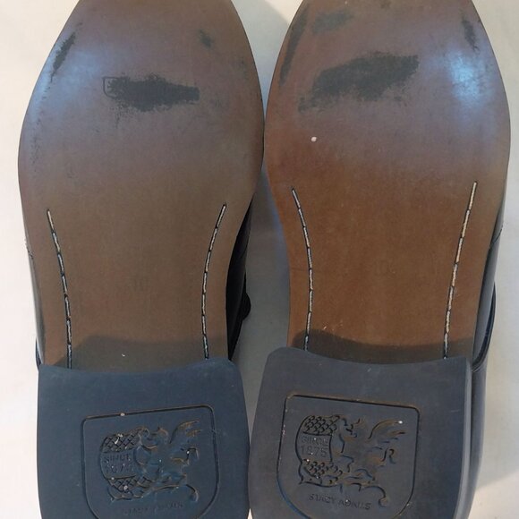 Stacy Adams Mens Black Leather Dress Shoes 10M - Picture 7 of 7
